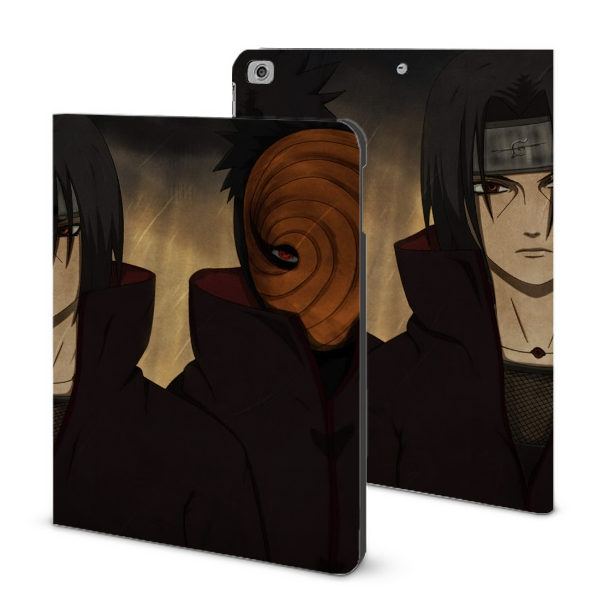 （画像用） NARUTO -ナルト- NARUTO -ナルト- 疾風伝 IPad ケース ブック型 PUレザー TPU 耐衝撃 軽量 薄型 ペン収納なし 全面保護 IPad 各モデル対応